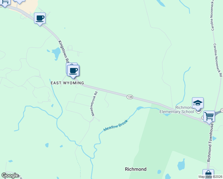 map of restaurants, bars, coffee shops, grocery stores, and more near 122 Kingstown Road in Richmond