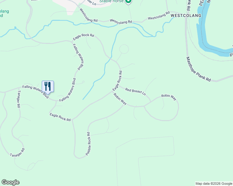 map of restaurants, bars, coffee shops, grocery stores, and more near Red Breast Lane in Lackawaxen