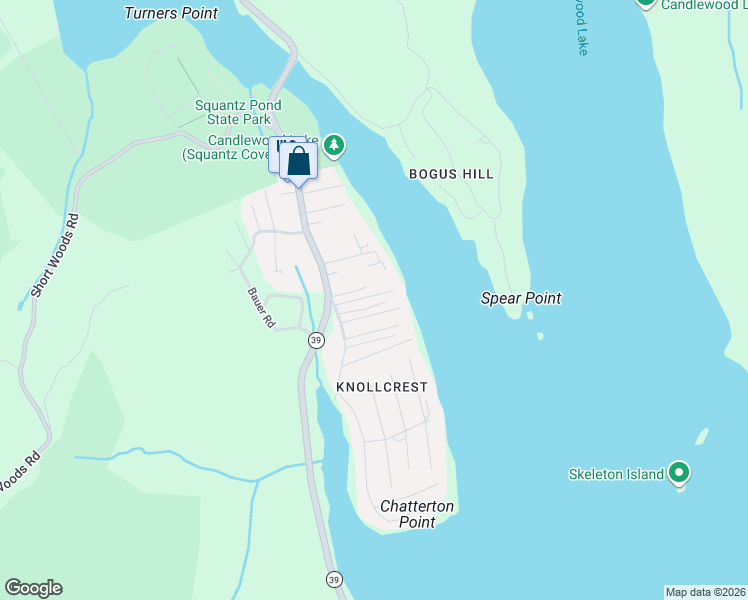 map of restaurants, bars, coffee shops, grocery stores, and more near 11 Knollcrest Road in New Fairfield