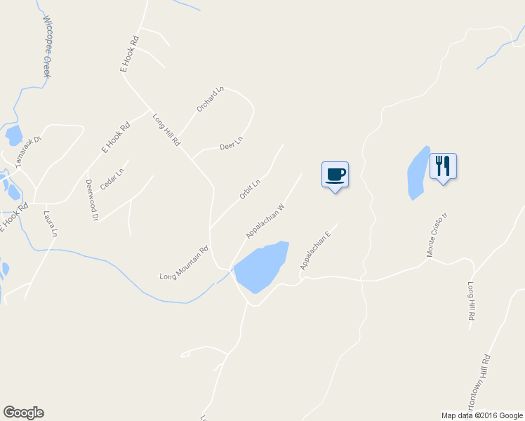 map of restaurants, bars, coffee shops, grocery stores, and more near 15 Appalachian West in Hopewell Junction