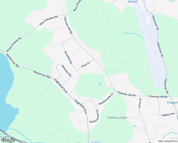 map of restaurants, bars, coffee shops, grocery stores, and more near 127 Chimney Hill Road in Wallingford