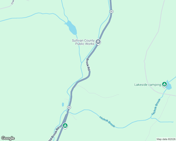 map of restaurants, bars, coffee shops, grocery stores, and more near 435 State Route 55 in Eldred