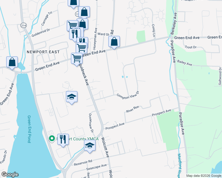 map of restaurants, bars, coffee shops, grocery stores, and more near 212 Morrison Avenue in Middletown