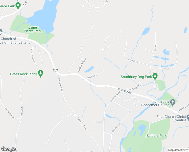 map of restaurants, bars, coffee shops, grocery stores, and more near 1 Pleasant Drive in Southbury