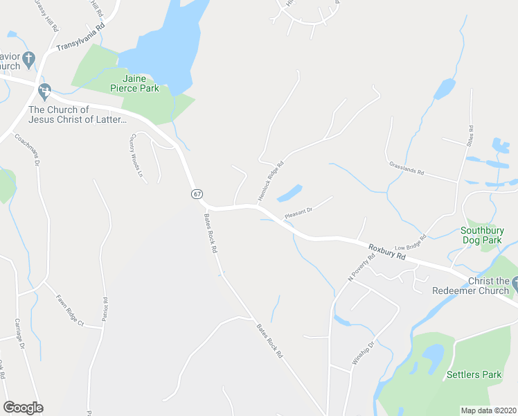 map of restaurants, bars, coffee shops, grocery stores, and more near 373 Roxbury Road in Southbury