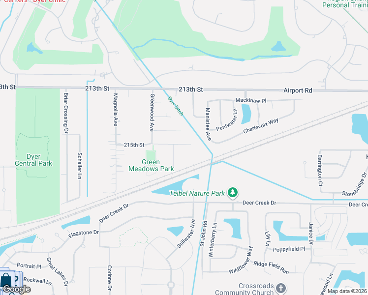 map of restaurants, bars, coffee shops, grocery stores, and more near 1533 Walnut Avenue in Dyer