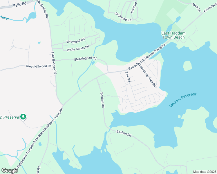 map of restaurants, bars, coffee shops, grocery stores, and more near 246 East Haddam Colchester Turnpike in East Haddam