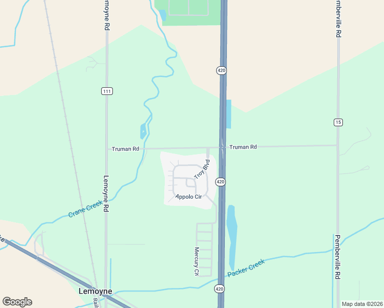 map of restaurants, bars, coffee shops, grocery stores, and more near 3599 Truman Road in Perrysburg