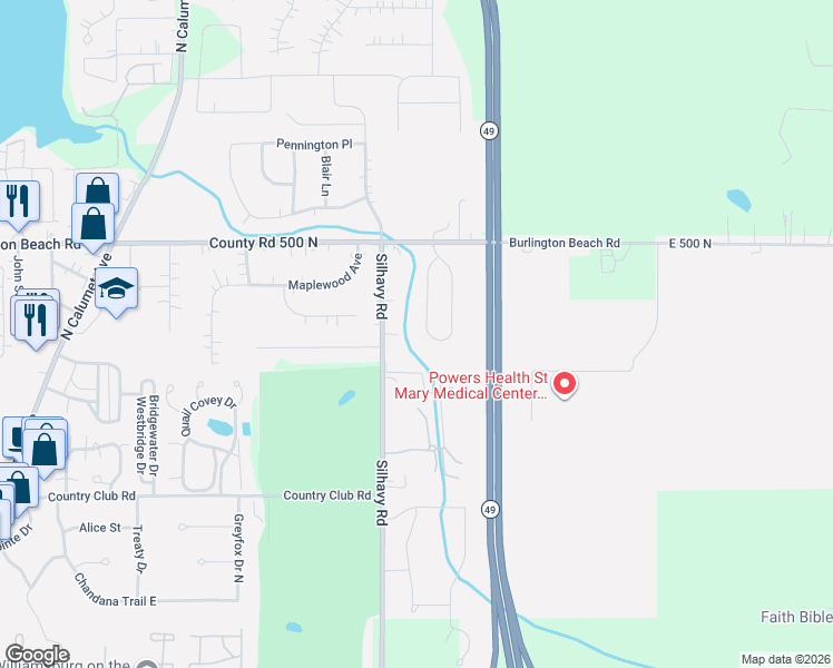 map of restaurants, bars, coffee shops, grocery stores, and more near in Valparaiso