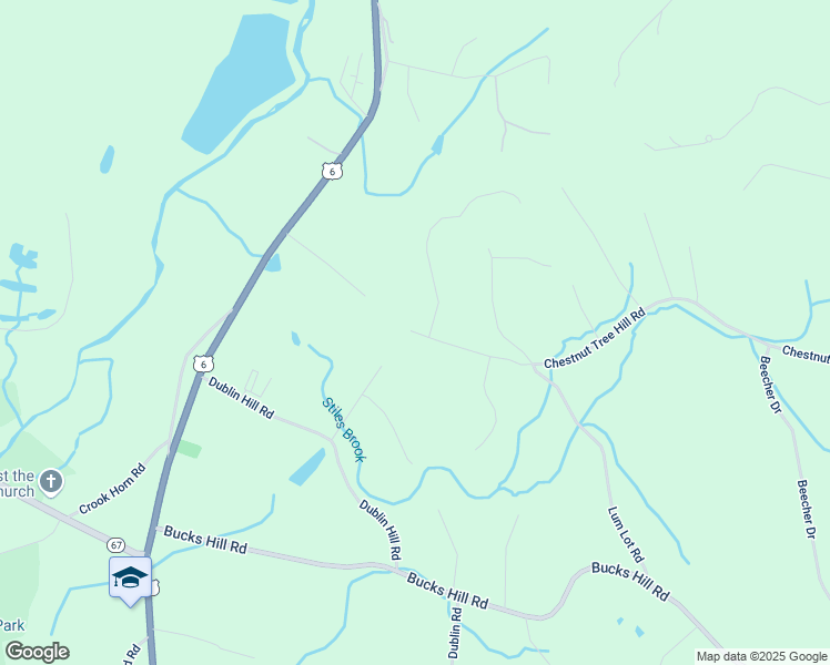 map of restaurants, bars, coffee shops, grocery stores, and more near 46 Chestnut Tree Hill Road in Southbury