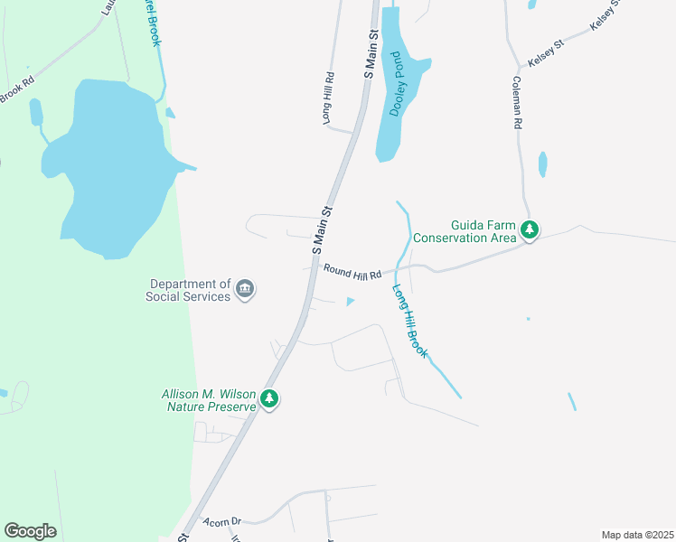 map of restaurants, bars, coffee shops, grocery stores, and more near 9 Round Hill Road in Middletown