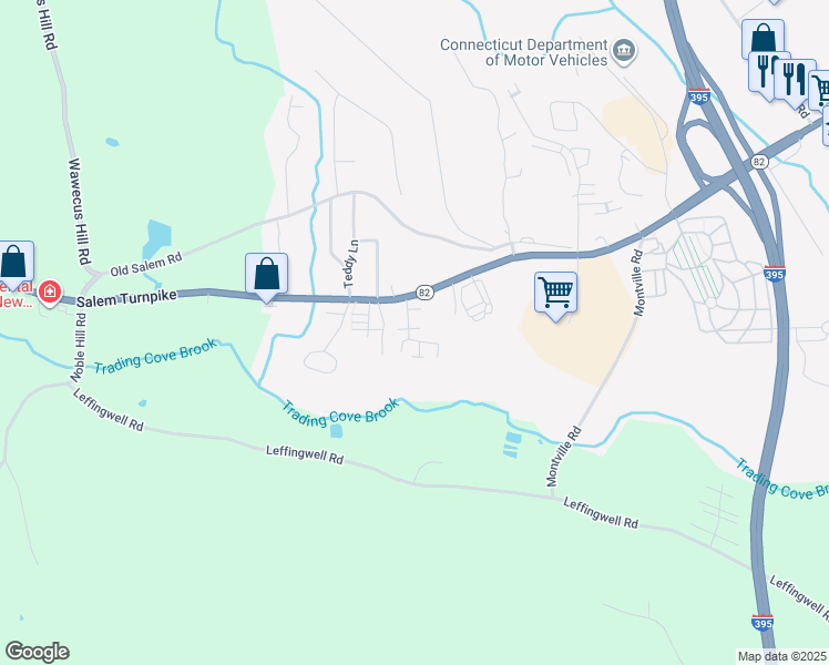 map of restaurants, bars, coffee shops, grocery stores, and more near 21 Benedict Crossing in Norwich