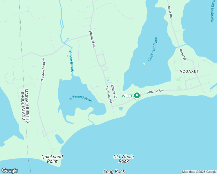 map of restaurants, bars, coffee shops, grocery stores, and more near 249 Howland Road in Westport