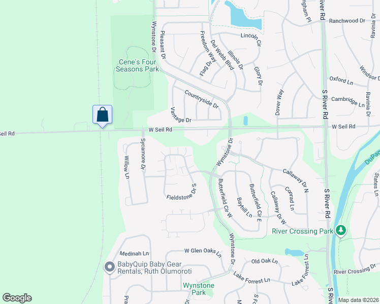 map of restaurants, bars, coffee shops, grocery stores, and more near 1636 Fieldstone Drive North in Shorewood