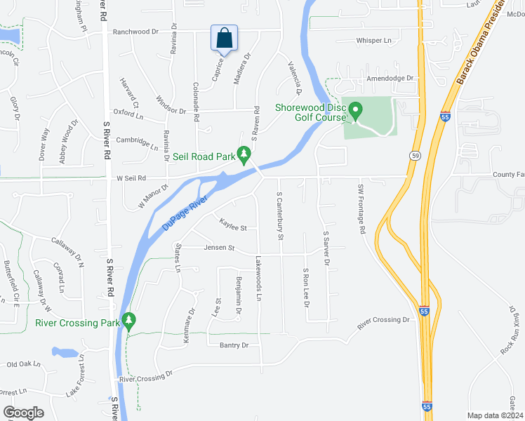 map of restaurants, bars, coffee shops, grocery stores, and more near 24506 Lakewoods Lane in Shorewood