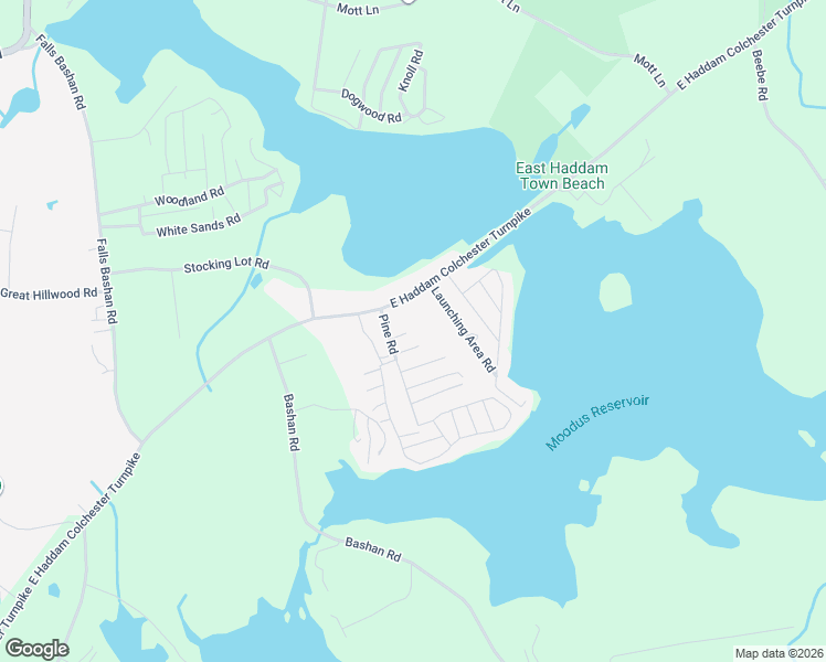 map of restaurants, bars, coffee shops, grocery stores, and more near 8 Tom Road in East Haddam