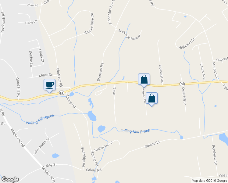 map of restaurants, bars, coffee shops, grocery stores, and more near 21 Rek Lane in Prospect