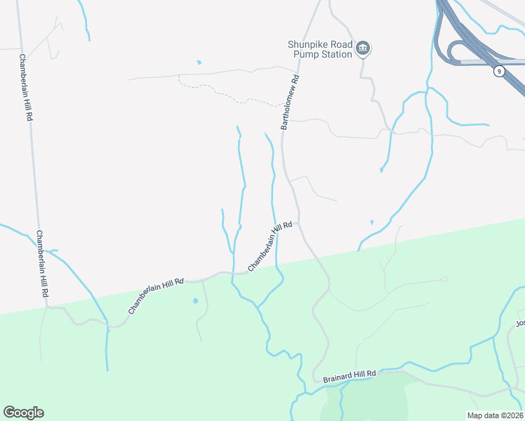 map of restaurants, bars, coffee shops, grocery stores, and more near 244 Chamberlain Hill Road in Middletown