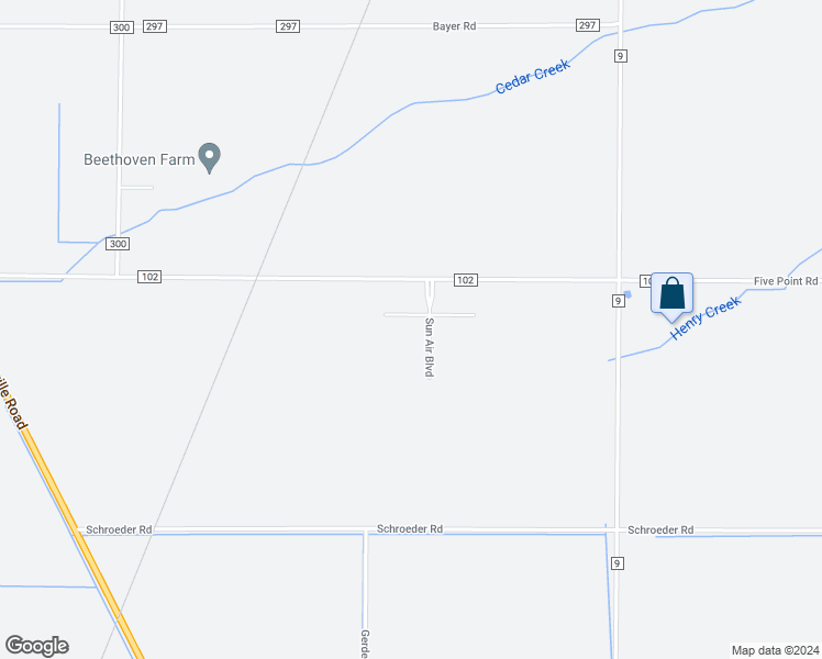 map of restaurants, bars, coffee shops, grocery stores, and more near 24385 Sun Air Boulevard in Perrysburg