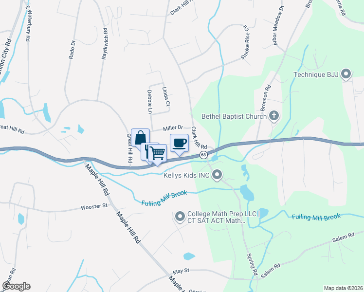 map of restaurants, bars, coffee shops, grocery stores, and more near 4 Adella Street in Prospect