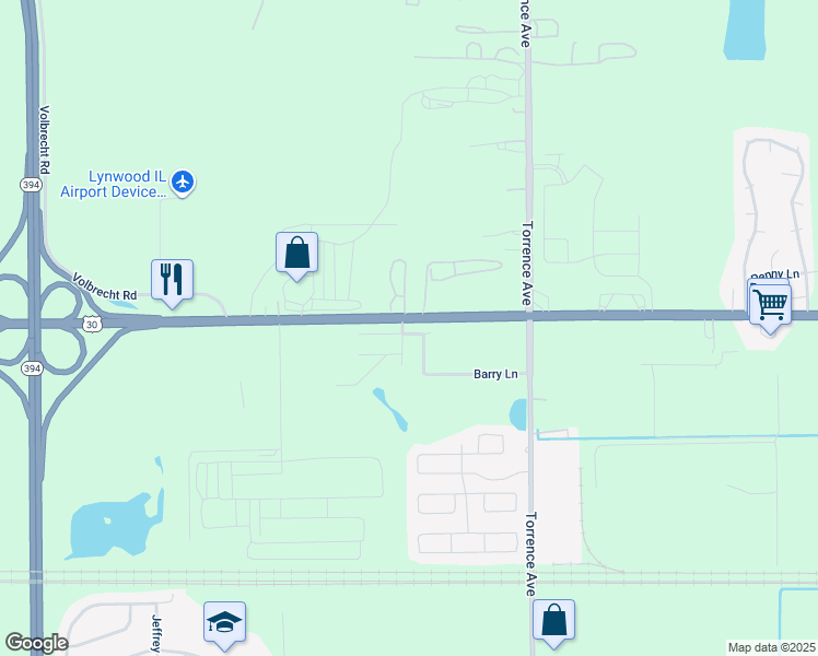 map of restaurants, bars, coffee shops, grocery stores, and more near 2301 Rush Street in Lynwood