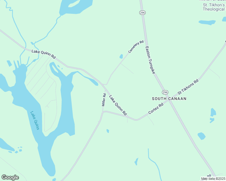map of restaurants, bars, coffee shops, grocery stores, and more near 46 Lake Quinn Road in Waymart