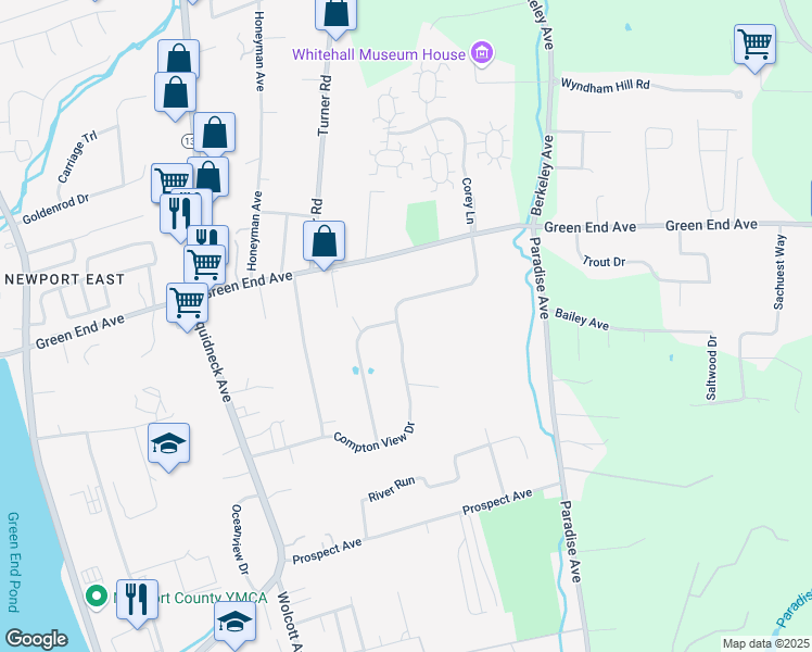 map of restaurants, bars, coffee shops, grocery stores, and more near 170 Compton View Drive in Middletown