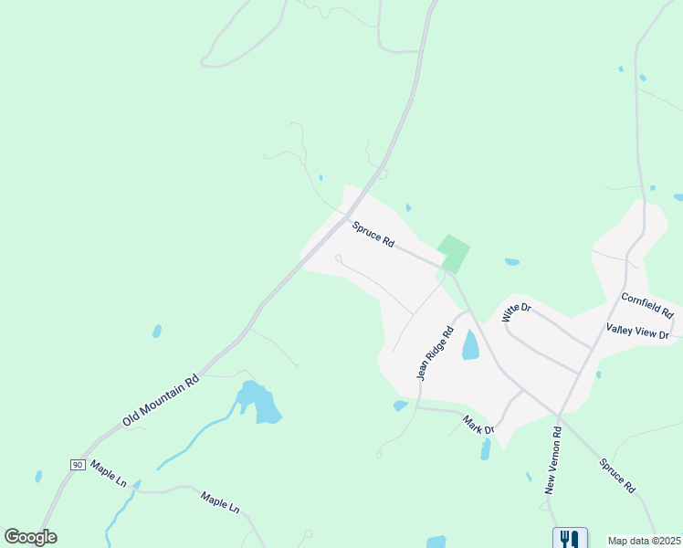map of restaurants, bars, coffee shops, grocery stores, and more near 307 Upper Road in Otisville