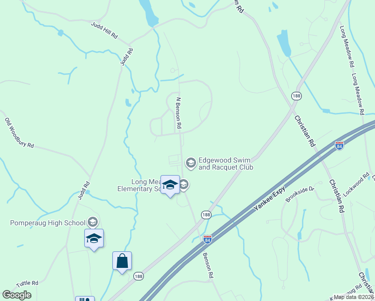 map of restaurants, bars, coffee shops, grocery stores, and more near 100-198 North Benson Road in Middlebury