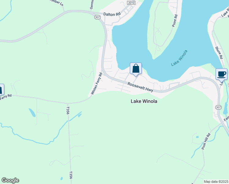 map of restaurants, bars, coffee shops, grocery stores, and more near in Factoryville