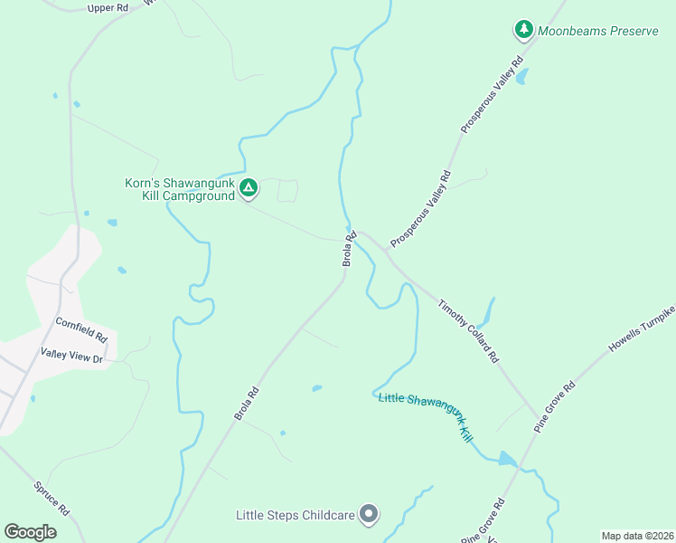 map of restaurants, bars, coffee shops, grocery stores, and more near 55 Brola Road in Middletown