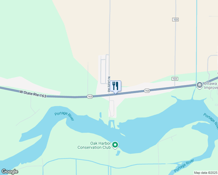 map of restaurants, bars, coffee shops, grocery stores, and more near 45 North Leutz Road in Oak Harbor