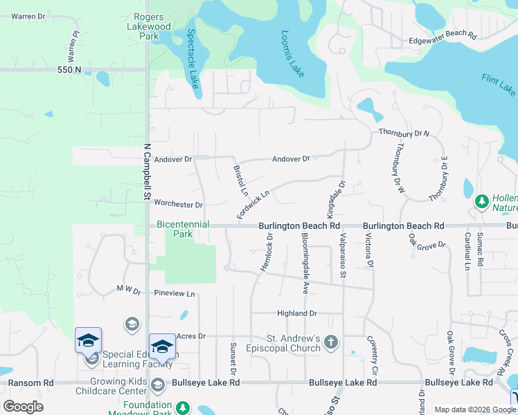 map of restaurants, bars, coffee shops, grocery stores, and more near 300-398 Salem Ct in Valparaiso