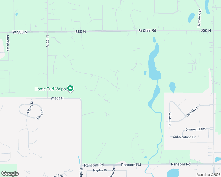map of restaurants, bars, coffee shops, grocery stores, and more near 131 Kinsale Avenue in Valparaiso