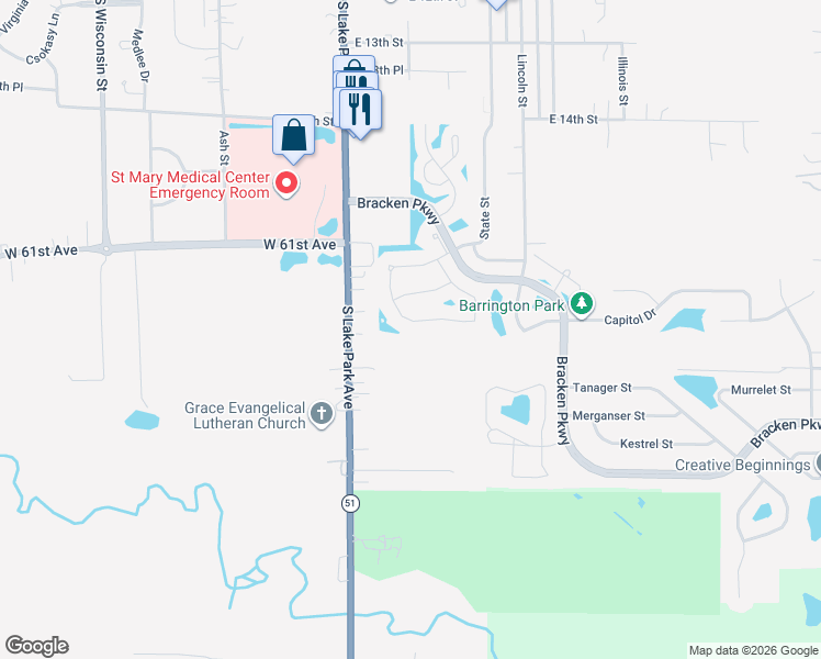 map of restaurants, bars, coffee shops, grocery stores, and more near 187 Azalea Drive in Hobart