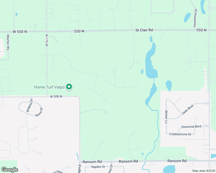 map of restaurants, bars, coffee shops, grocery stores, and more near 131 Kinsale Avenue in Valparaiso