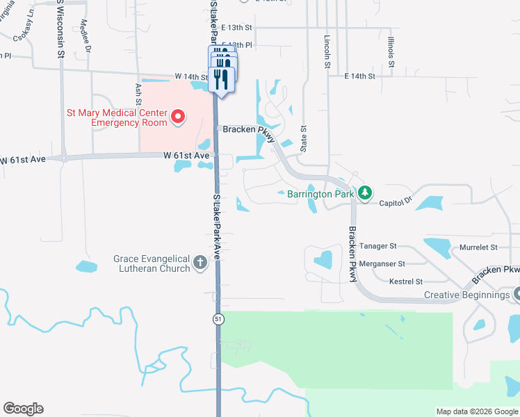 map of restaurants, bars, coffee shops, grocery stores, and more near 187 Azalea Drive in Hobart