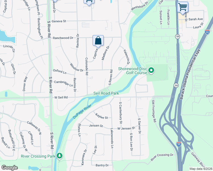 map of restaurants, bars, coffee shops, grocery stores, and more near 900 West Seil Road in Shorewood