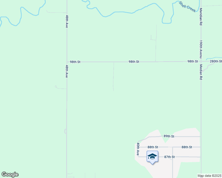 map of restaurants, bars, coffee shops, grocery stores, and more near 19972 280th Street in Columbus