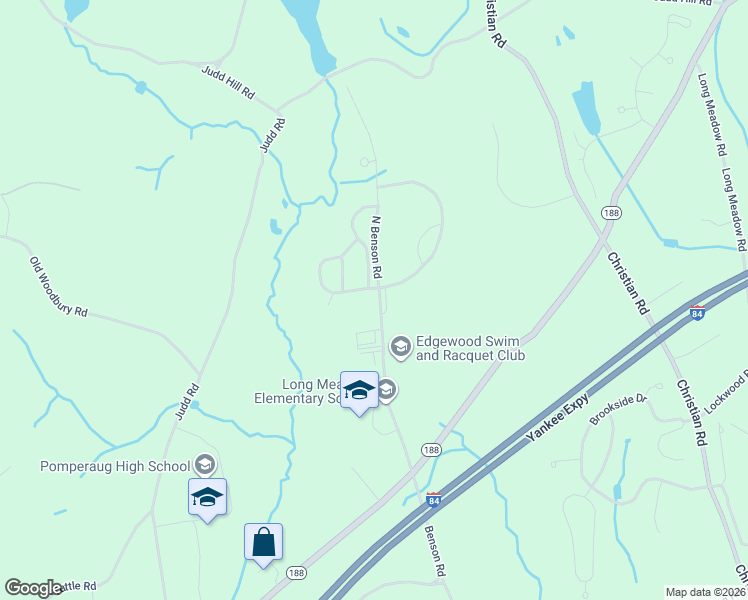 map of restaurants, bars, coffee shops, grocery stores, and more near 100-198 North Benson Road in Middlebury