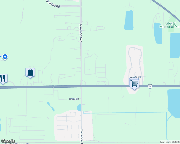 map of restaurants, bars, coffee shops, grocery stores, and more near 174 Sparrow Drive in Sauk Village
