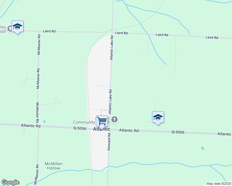 map of restaurants, bars, coffee shops, grocery stores, and more near 3700 Atlantic Lake Road in Hartstown