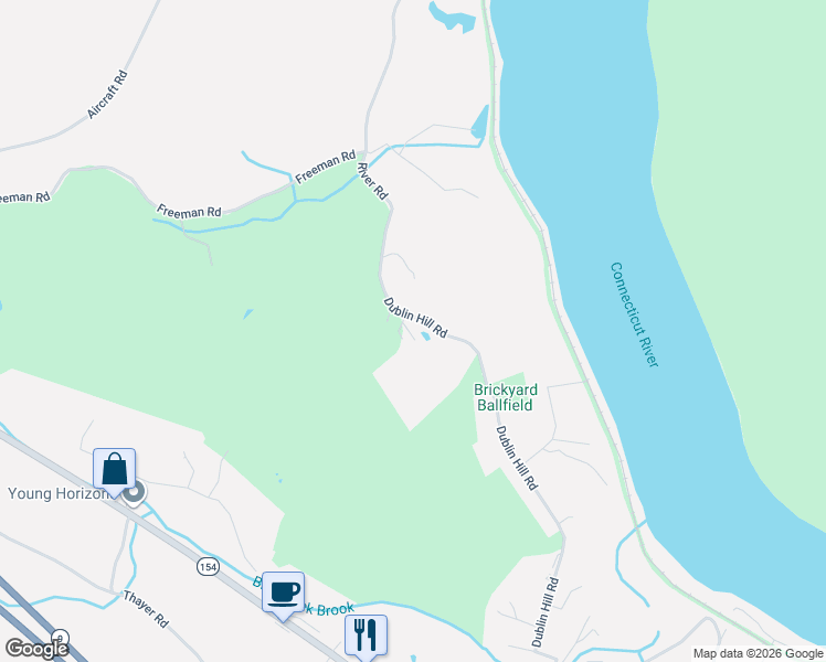 map of restaurants, bars, coffee shops, grocery stores, and more near 21 Dublin Hill Road in Haddam