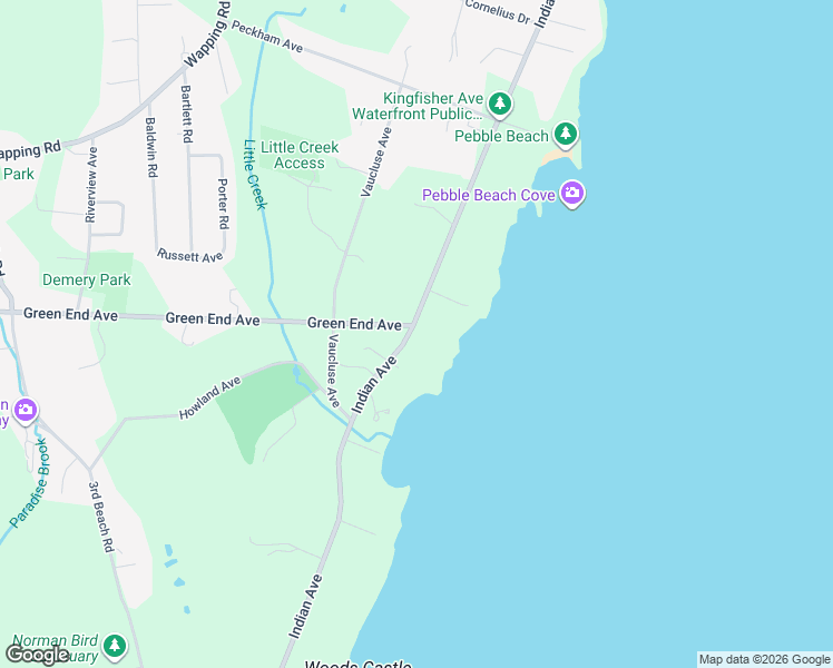 map of restaurants, bars, coffee shops, grocery stores, and more near 583 Indian Avenue in Middletown