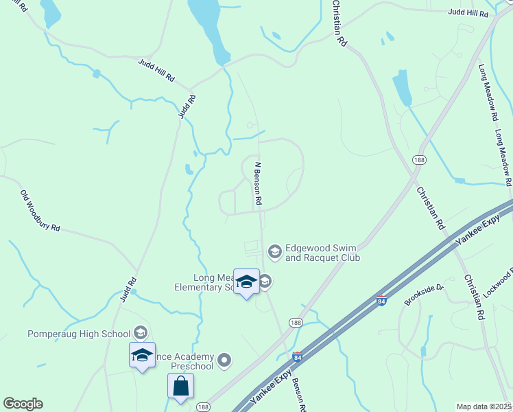 map of restaurants, bars, coffee shops, grocery stores, and more near 102 Periwinkle Drive in Middlebury