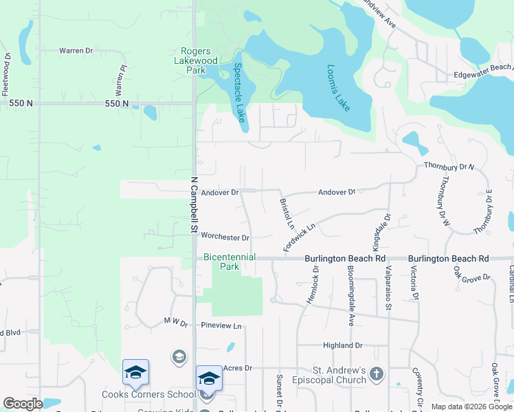 map of restaurants, bars, coffee shops, grocery stores, and more near 4504-4508 Rutland Road in Valparaiso