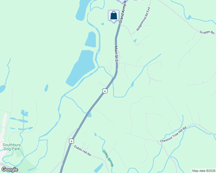 map of restaurants, bars, coffee shops, grocery stores, and more near Main Street South & Woodbury Place in Woodbury
