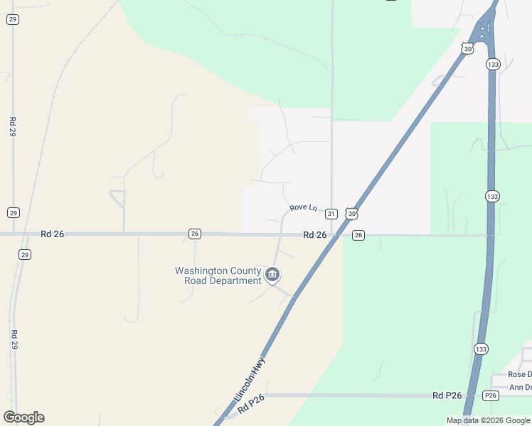 map of restaurants, bars, coffee shops, grocery stores, and more near 3053 Sunridge Circle in Blair