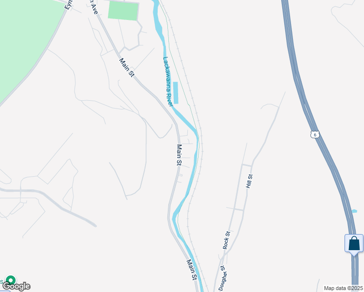 map of restaurants, bars, coffee shops, grocery stores, and more near 104 Willow St in Archbald