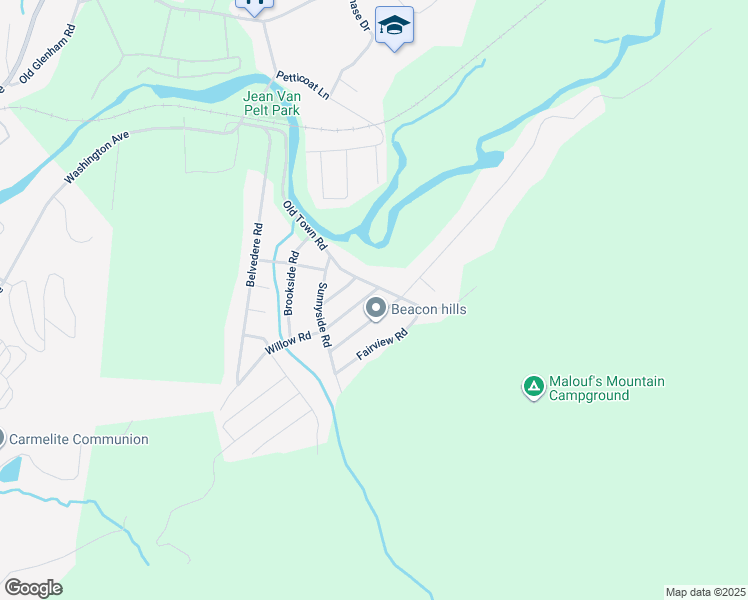 map of restaurants, bars, coffee shops, grocery stores, and more near 27 Old Town Road in Beacon